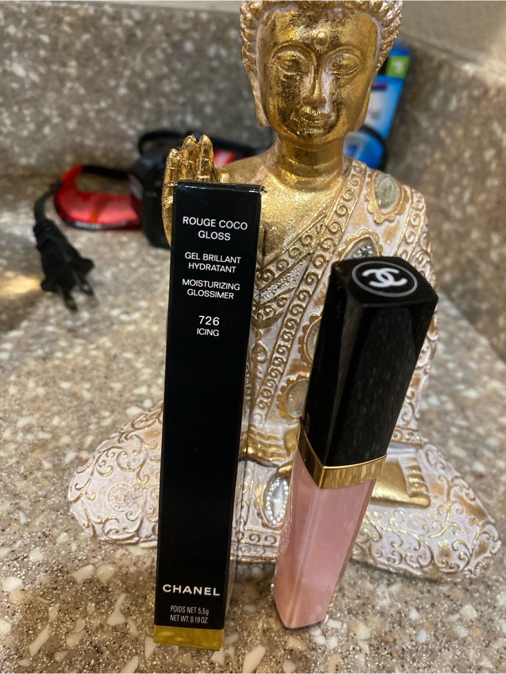CHANEL Rouge Coco Gloss 726 Icing Pink Gloss